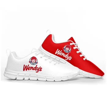 Новая спортивная обувь с логотипом ресторана быстрого питания Wendys, Мужская Женская Обувь для подростков, Детские Кроссовки на заказ, Высококачественная обувь