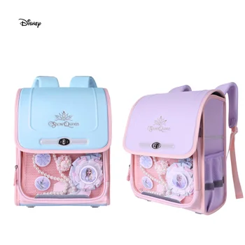 Новая сумка из аниме Disney, серия канцелярских принадлежностей, Школьная сумка Frozen Elsa, рюкзак для начальной школы, Оптовый подарок на День рождения для девочки