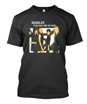 Новая черная футболка унисекс THE BANGLES BAND LEGEND S 5XL