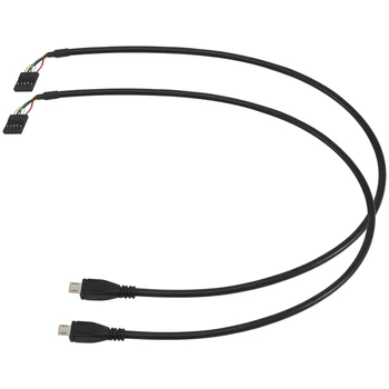 НОВИНКА- (2 упаковки) 50-сантиметровый 5-контактный разъем материнской платы К разъему Micro-USB-адаптера Dupont Extender Cable (5Pin /Micro-USB)