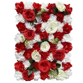 Новые 40x60 см Искусственные Цветы 3D Свадебные Украшения Шелковая Роза Цветок Настенные Панели Парикмахерская Декор Фон Цветок