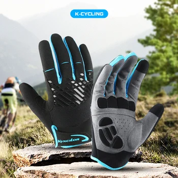 Новые велосипедные перчатки на осень-зиму с утолщенными амортизирующими накладками, Дышащие нескользящие перчатки для альпинизма, пешего туризма, катания на горных велосипедах.