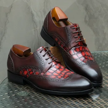 Новые модные мужские туфли класса люкс italian sapatos sociais masculino для мужчин