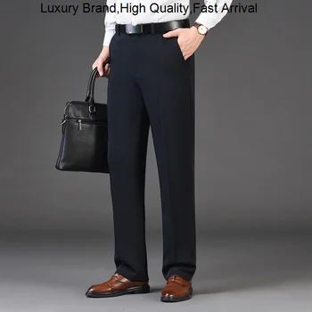 новые мужские брюки свободного кроя, деловой костюм для отдыха, мужские брюки-панталоны