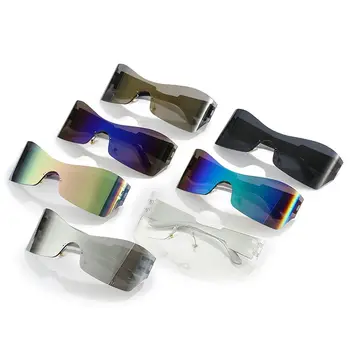 НОВЫЕ спортивные тенденции, очки, солнцезащитные очки, женская И мужская мода, очки в стиле панк, очки Y2K, Брендовые Дизайнерские Зеркальные Спортивные очки, Goggle