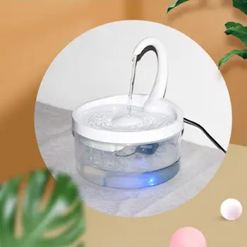 Новый интеллектуальный фонтан для питьевой воды для кошек 2021 года, автоматический дозатор циркулирующей воды, кормушка для домашних кошек, поилка со светодиодной подсветкой