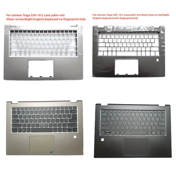 Новый Оригинал для Lenovo Yoga 520-14IKB Flex 5 1470 YOGA 520-14 Подставка для рук Верхний Регистр Подсветка английской клавиатуры Серебристый C shell