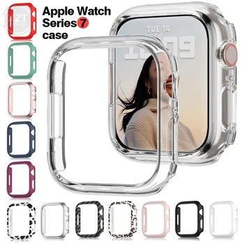 Новый чехол для Apple Watch Case 44 мм 40 мм 45 мм 41 мм 42 мм 38 мм iWatch Accessorie Защитная пленка для экрана Apple Watch Series 3 4 6 SE 7 8