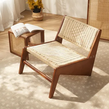 одинарный ротанговый стул Nordic leisure sofa стул плетеная веревка leisure wind шезлонг для спальни стул ротанг