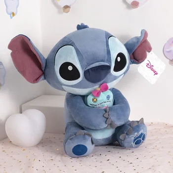 Оригинальные плюшевые игрушки Disney Stitch аниме Каваи Мультяшная подушка с плюшевой куклой Подарки на День рождения для ребенка