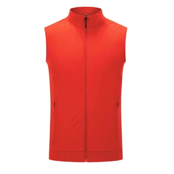 Осенняя новая мужская спортивная куртка для гольфа, дышащий тонкий жилет для защиты от солнца без рукавов, Повседневный Универсальный топ на молнии без логотипа