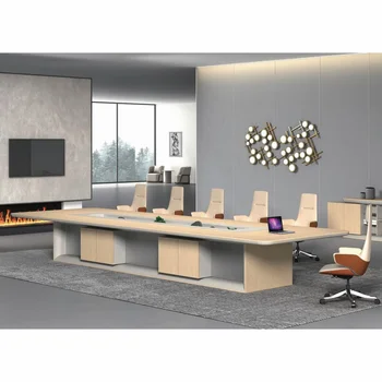 Офисная мебель Большой деревянный конференц-стол для конференц-зала