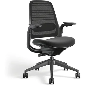Офисное кресло серии 1 - эргономичное рабочее кресло с колесиками для ковролина - Помогает поддерживать производительность - Активируется при весе