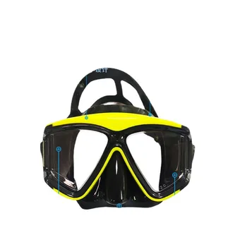 Очки для дайвинга для взрослых, силиконовая маска для дайвинга, дыхательная трубка, очки для дайвинга с защитой от запотевания высокой четкости