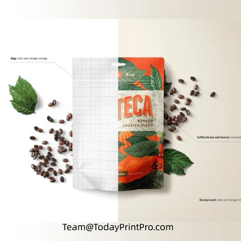 пакет для кофе с плоским дном 250 г, 500 г, 1 кг, изготовленные на заказ пустые пакеты для кофе с индивидуальной печатью, упаковка для кофейных зерен