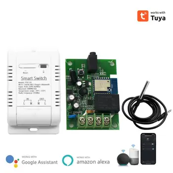 Переключатель температуры Wi-Fi Tuya 16A мощностью 3000 Вт с контролем энергопотребления Интеллектуальный термостат Для работы с Alexa Home