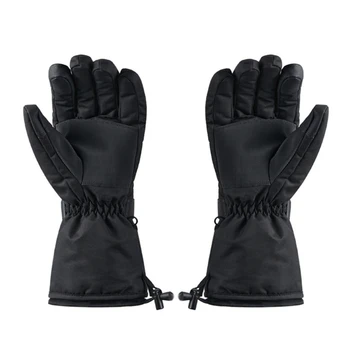 Перчатки с подогревом, регулируемые по температуре Перчатки с электрическим подогревом, грелки для рук в походе, зимние теплые перчатки с сенсорным экраном, прямая поставка