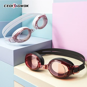 Плавательные очки CEOI GWOK Competiton, водонепроницаемая профессиональная маска для плавания с защитой от запотевания, легкое дыхание для дайвинга, полнолицевая маска для очков