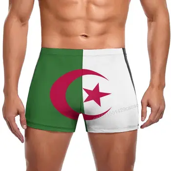 Плавки с флагом Алжира, быстросохнущие шорты для мужчин, пляжные шорты для плавания, летний подарок