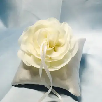 Подушка с цветочным кольцом ручной работы, 10 *10 см, коробка для колец, держатель для колец, реквизит для предложения свадебных принадлежностей в западном стиле, бесплатная доставка