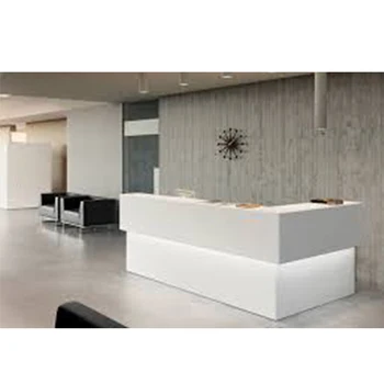 Популярный дизайн офисной мебели Современная Деревянная офисная стойка регистрации стол для приема гостей стол для приема гостей l образный стол для приема гостей