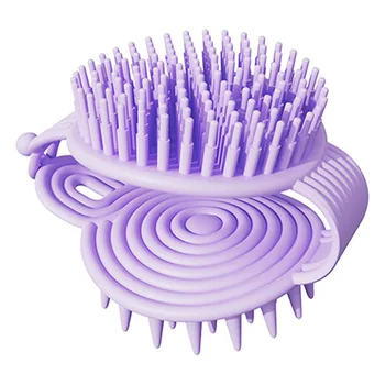 Портативная отшелушивающая щетка для душа Scalp Scrubber с ультрамягкой щетиной для ухода за волосами и расслабления головы