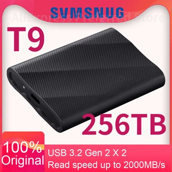 Портативный PS5 SSD T9 1 ТБ 2 ТБ 4 ТБ Внешний Твердотельный Накопитель NVMe USB 3,2 Gen2X2 Type-C Type-A Внешний Твердотельный Накопитель для Настольного Ноутбука