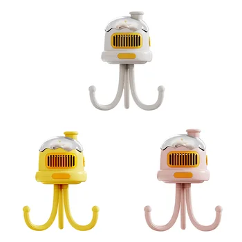 Портативный вентилятор для коляски, USB перезаряжаемый бесшумный детский ручной вентилятор без лопастей на открытом воздухе