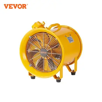 Портативный вентиляционный вентилятор VEVOR 350 Вт/ 550 Вт /1100 Вт Промышленный вытяжной вентилятор Air Clean Extractor воздуходувка для фабрики, склада, домашнего использования