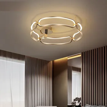 Потолочный светильник Schuller Colette, роскошный алюминиевый хромированный светильник для гостиной, спальни в скандинавском стиле, столовой, кухни, островного освещения