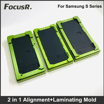 Прецизионное Выравнивание Формы Для Ламинирования Samsung S8 S9 S10 Plus LCD Edge Screen Touch Glass OCA Инструменты Для Замены Формы Для Ламинирования