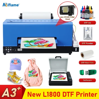 Принтер формата A3 DTF для печати футболок Epson XP600, машина для подачи рулонов непосредственно на пленку, принтер для переноса печати на всю ткань.