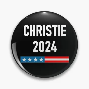 Проголосуйте за Криса Кристи Christie 2024 Мягкая булавка-пуговица для любителей одежды, милая брошь, модные мультяшные креативные украшения, забавная подарочная шляпа
