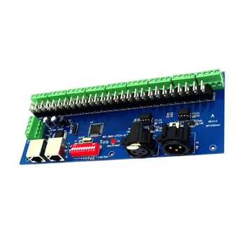 Простой 27-канальный контроллер dmx512 декодер WS-DMX-27CH-RJ45 27-канальный контроллер dmx512 9 групп RGB выходного драйвера