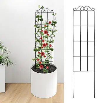 Прочная Подставка Для Вьющихся растений Металлическая Садовая Решетка для Вьющихся Растений Простая Установка Подставки для растений Многоразового использования в Горшках