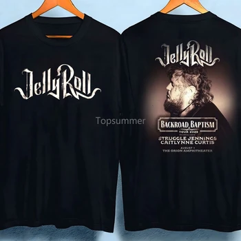 Редкая Подарочная Семейная футболка Jelly Roll Tour 2023, Черная S-235Xl