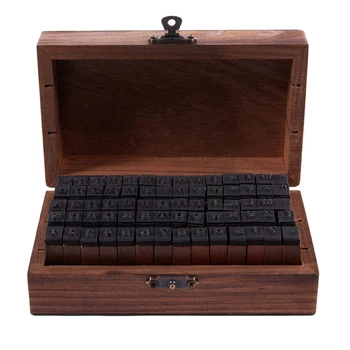 Резиновый штамп с буквенным обозначением в виде алфавита, деревянная коробка, набор с принтом в виде деревянных букв 280ШТ