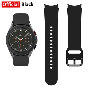 Ремешок для Samsung Galaxy Watch 4 classic 46 мм 42 мм, смарт-часы, силиконовый спортивный браслет Galaxy Watch 4, ремешок 44 мм 40 мм