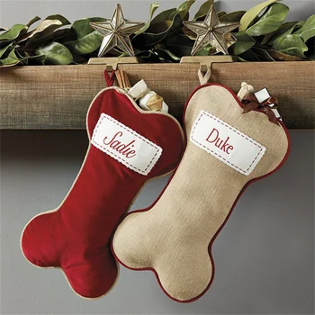 Рождественские носки с красными буквами алфавита в виде снежинок, Рождественские вязаные чулки, украшения в виде рождественской елки для дома, Рождественский подарок