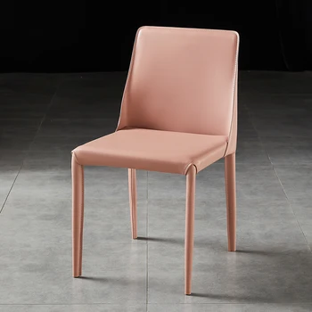 Розовое эргономичное кресло для гостиной, дизайнерское кресло для ожидания в отеле, современный стул для кухни, высокий туалетный столик, Роскошная мебель Krzesla Do Jadalni