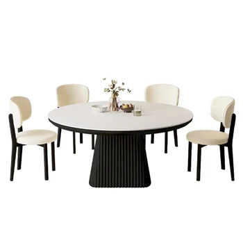Роскошные Обеденные столы для кабинета, Круглая Столовая, Кухня для коктейлей, журнальный столик, Письменный стол на открытом воздухе, Мебель для ресторана Juegos De Comedor