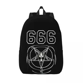 Рюкзак Baphomets 666, Походные рюкзаки Hail Satan, Рождественский подарок, женские дизайнерские легкие школьные сумки, Стильный рюкзак