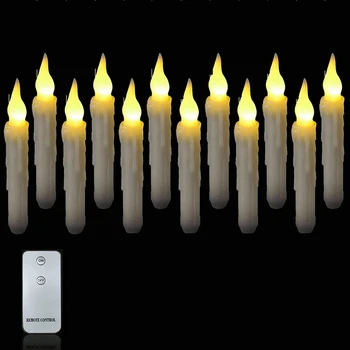 Свет свечи 2 кнопки дистанционного управления Длинный шест Электронная имитация свечей