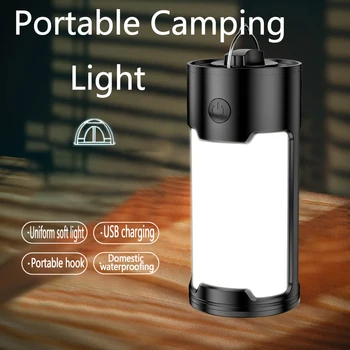 Светодиодный USB перезаряжаемый аварийный фонарь для путешествий на открытом воздухе, фонарь для палатки, аккумулятор для приключений, аварийное освещение, Водонепроницаемый аварийный фонарь