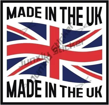 Сделано в Великобритании Виниловая наклейка Наклейки для авто на колесах, царапины, декоративная графика, наклейки для автомобиля, наклейки для кемпера, ноутбук