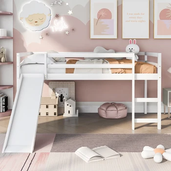 Серая кровать Twin Size House с многофункциональным дизайном и двумя выдвижными ящиками для декора детской комнаты