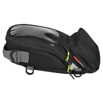 Сильная магнитная мотоциклетная сумка на бак, мужская мотоциклетная седельная сумка, сенсорный экран для телефона большой емкости
