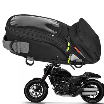 Сильная магнитная сумка для бака мотоцикла, мужская сумка для седла мотоцикла, одинарная сумка, сенсорный экран для телефона, большая сумка для бака для мотоцикла
