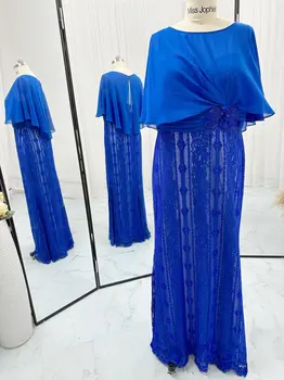 Синее Простое и элегантное Короткое банкетное платье с кружевной талией Lamous = Вечернее платье M1490