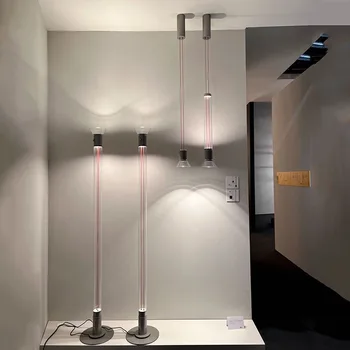 Скандинавский торшер с длинной трубкой, современные и минималистичные светильники для гостиной, диван в спальне, Ресторанный светильник